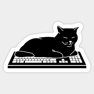 No Work Cat - Inverted Sticker